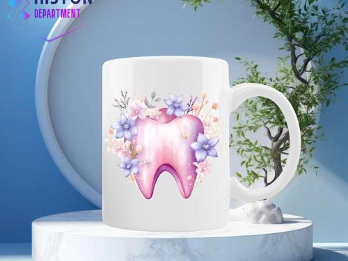 ماگ سرامیکی براق طرح دندان مدل 1