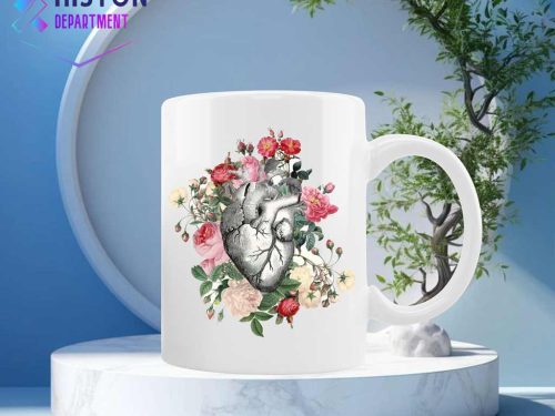 ماگ سرامیکی براق طرح قلب مدل 4
